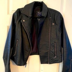 Abercrombie & Fitch Faux Leather Moto Jacket